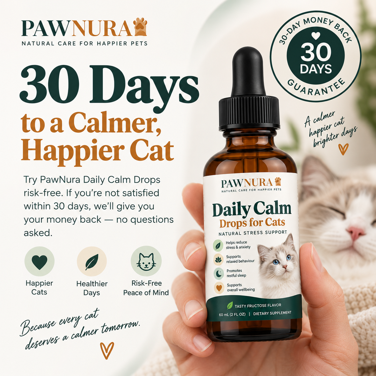 Daily Calm Drops For Cats