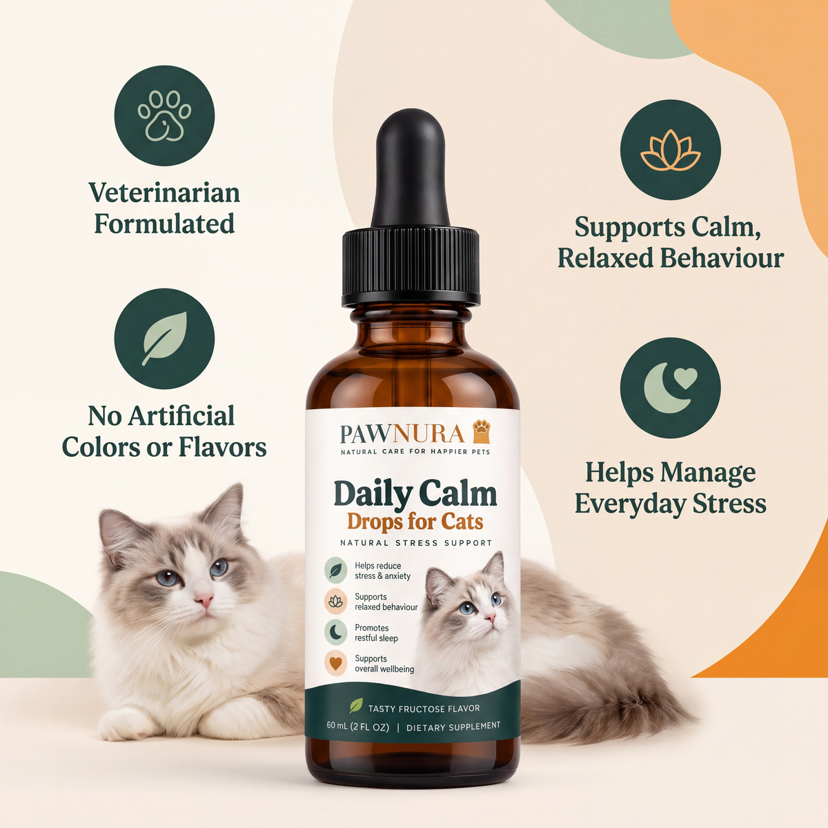 Daily Calm Drops For Cats